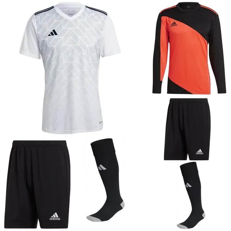 ADIDAS TEAM ICON 23 SS KIT BUNDLE WHITE