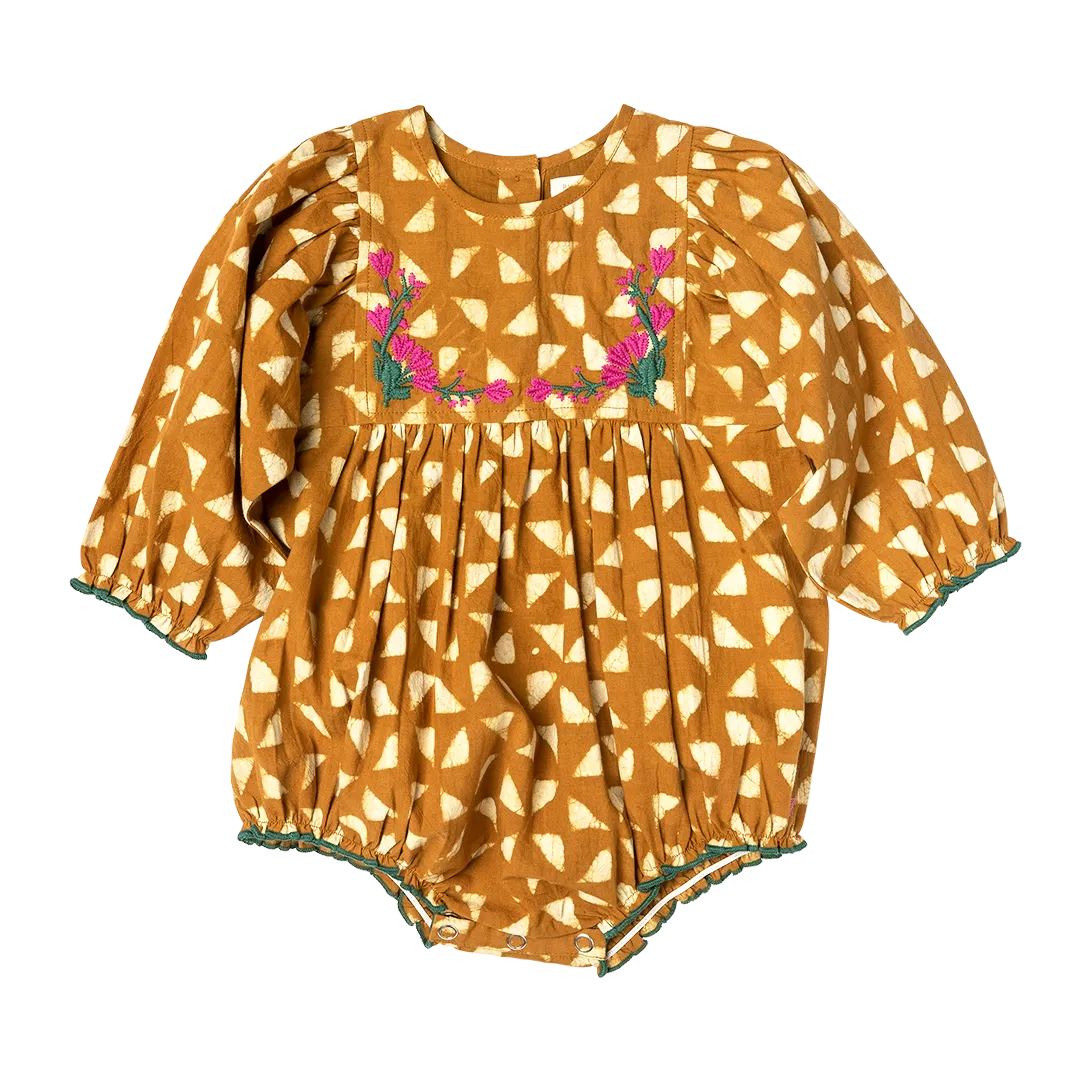 Baby Girls Arianna Bubble - Gold Triangle