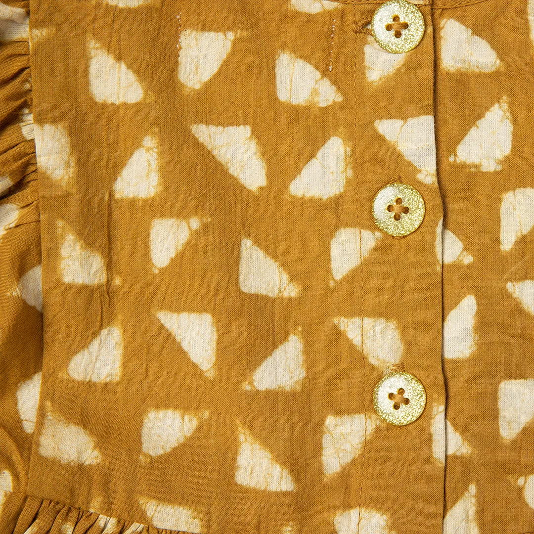 Baby Girls Arianna Bubble - Gold Triangle
