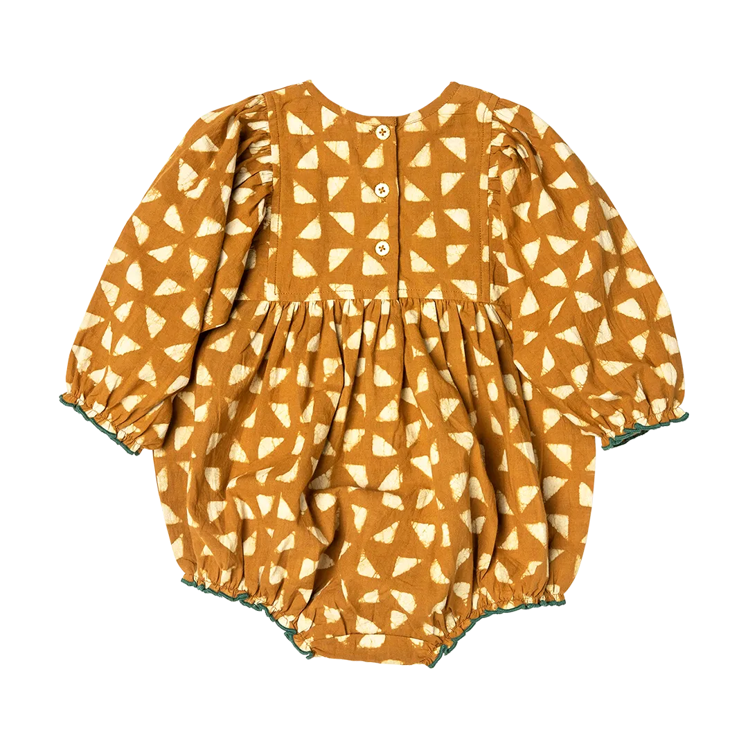 Baby Girls Arianna Bubble - Gold Triangle