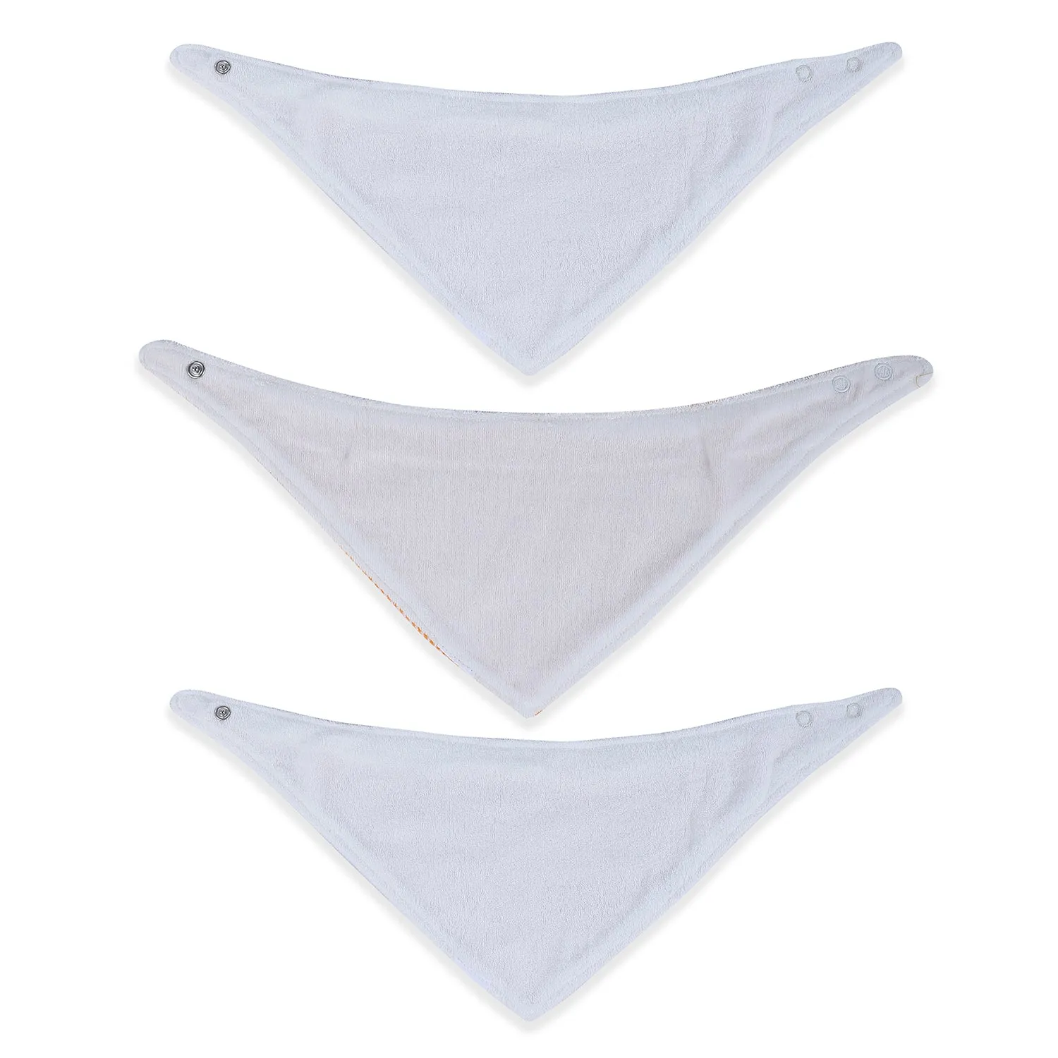 Baby Moo Mommy Turtle Cotton 3 Pack Bandana Bibs - Blue