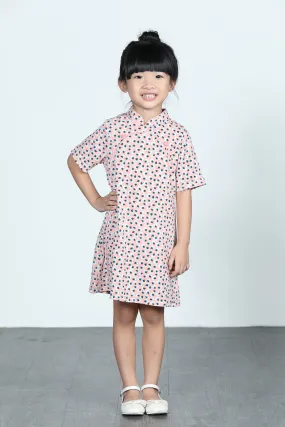 BAMBI Polka Dot Cheongsam (Baby Pink)