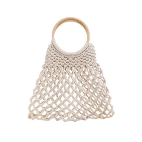 Beach Babe Crochet Bag White