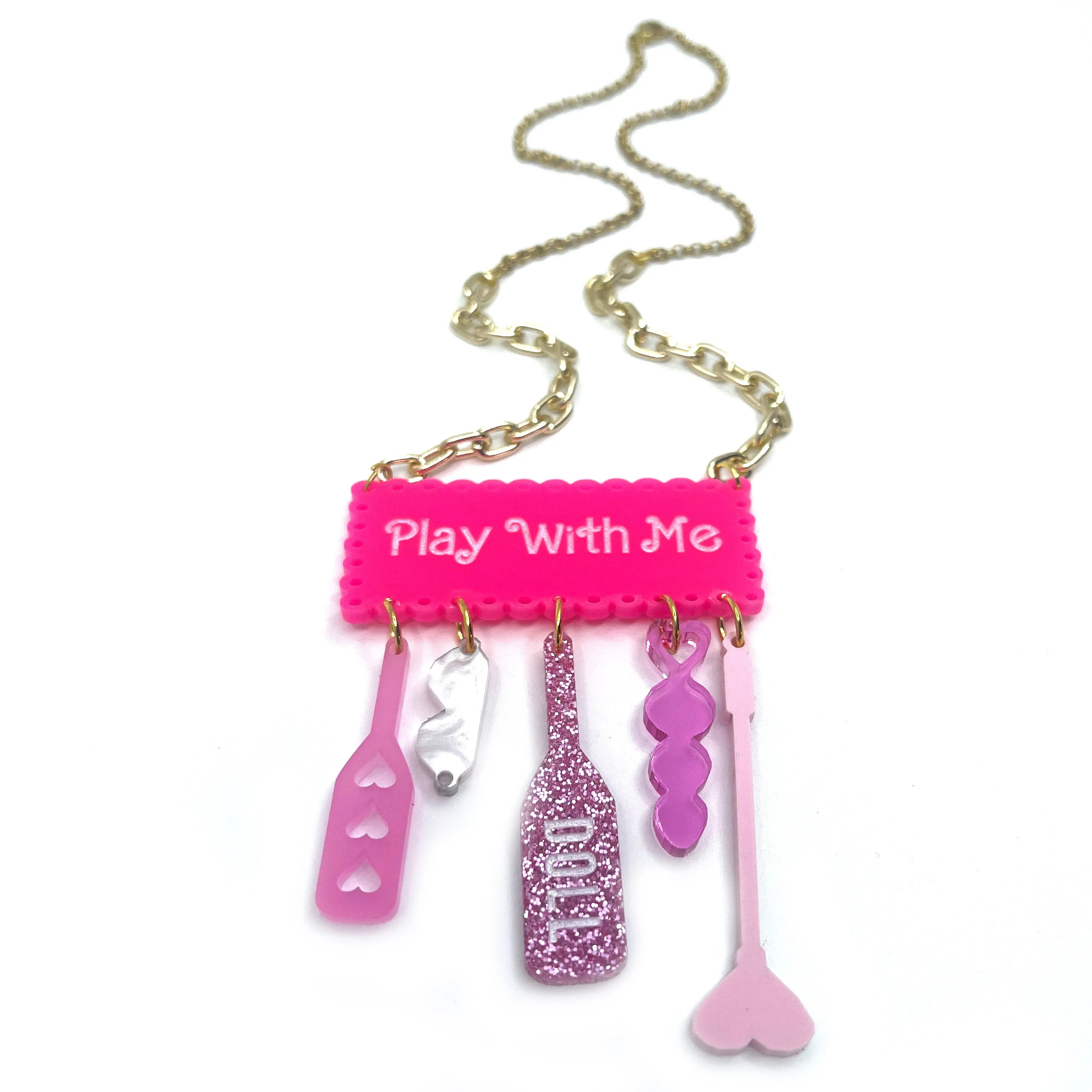 Bimbo Doll Implement Rack Necklace