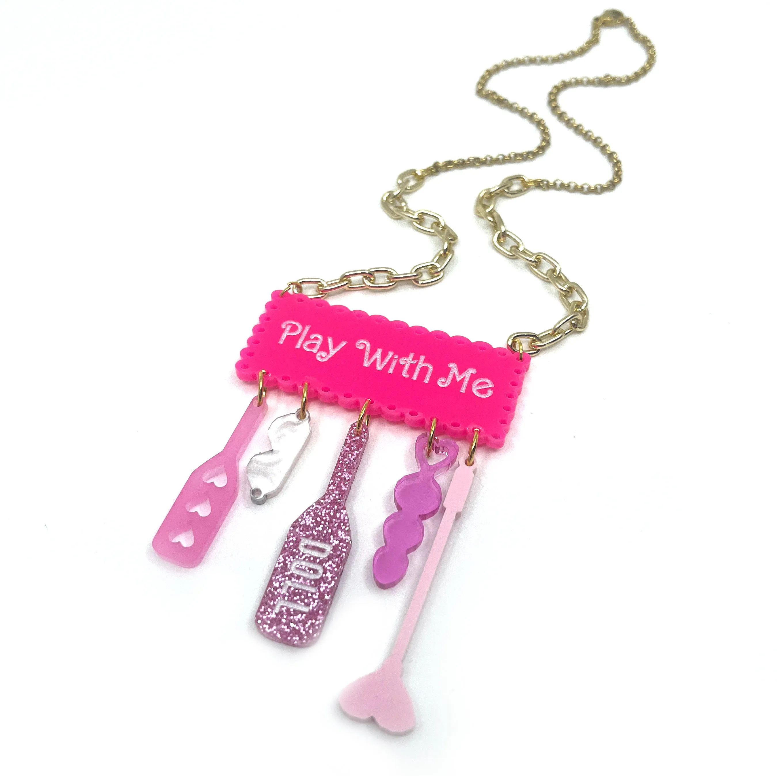 Bimbo Doll Implement Rack Necklace