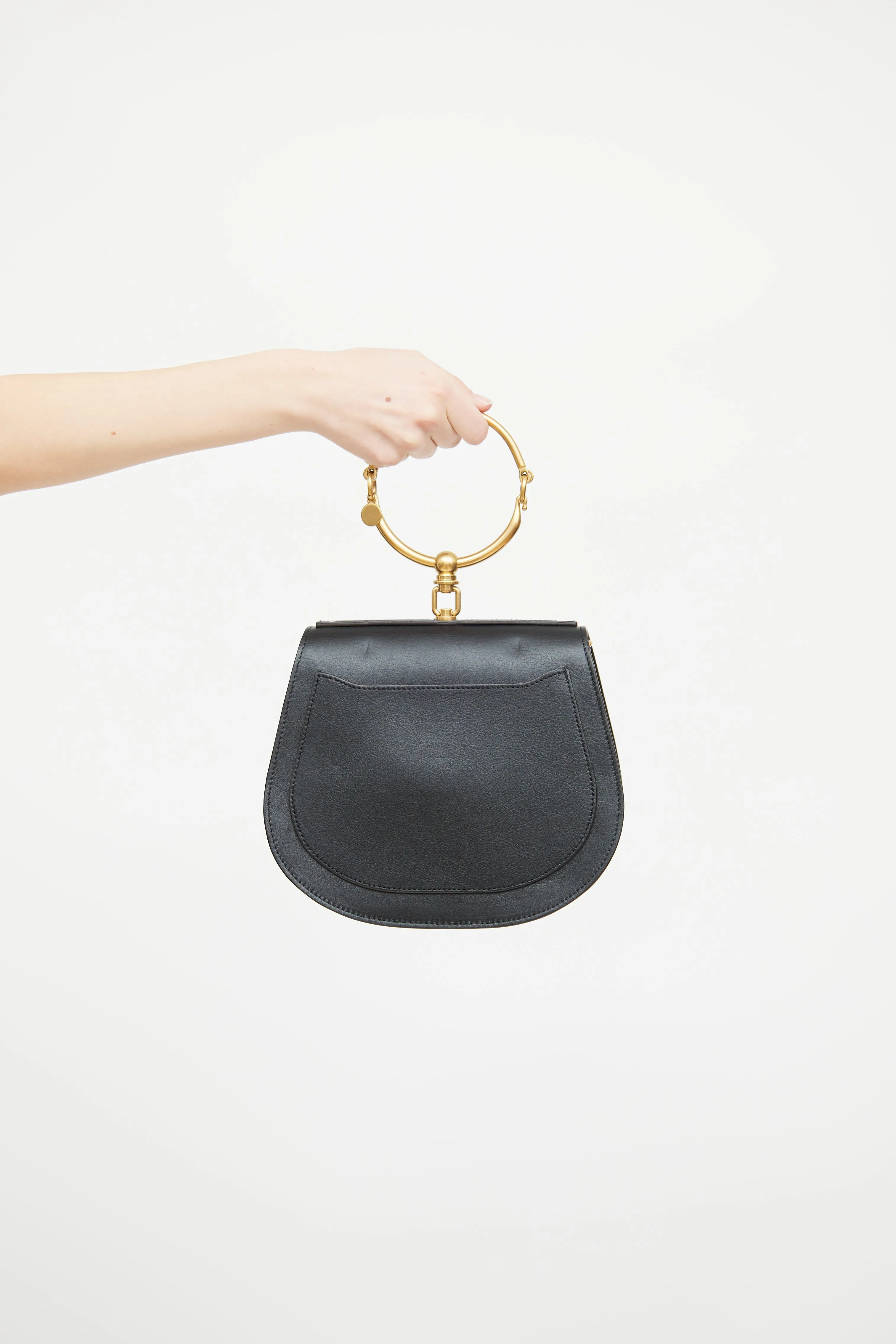 Black Leather Nile Crossbody