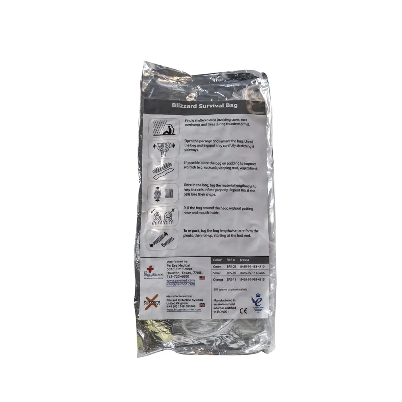Blizzard Survival Bag BPS05 - Silver