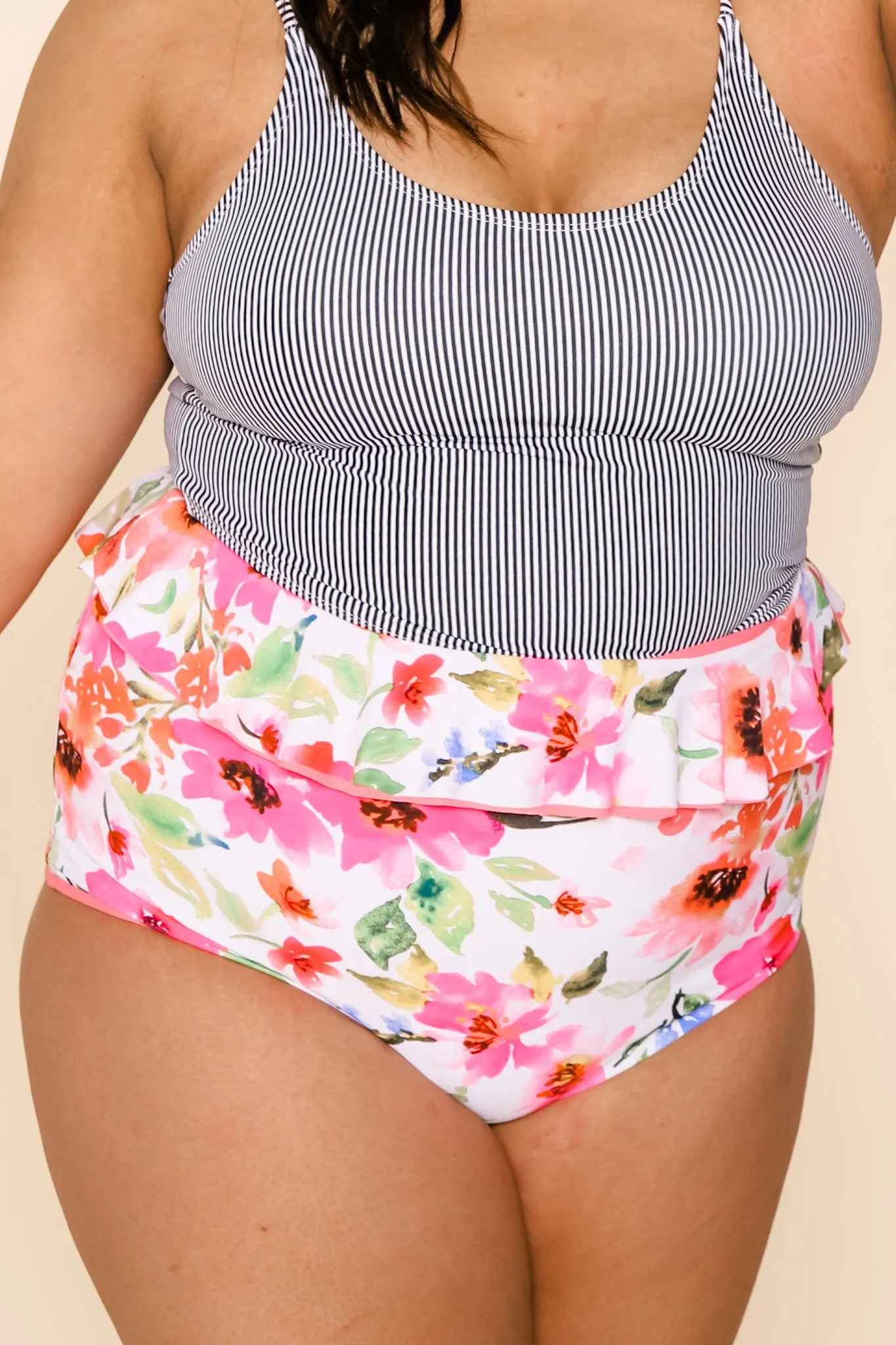 Cabana Reversible Bottoms | Watermelon/Floral | Final Sale