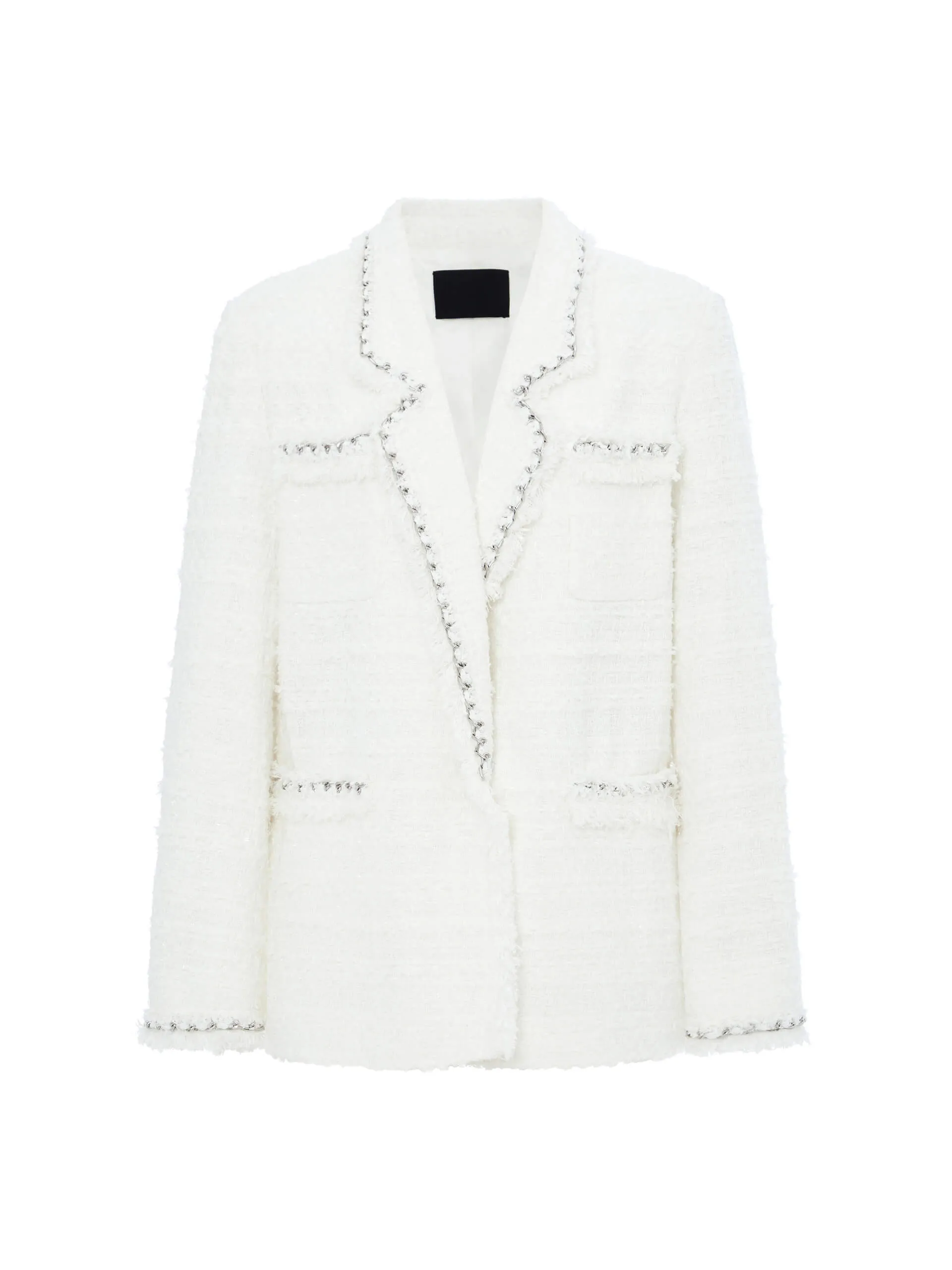 Chain Trim Tweed Jacket