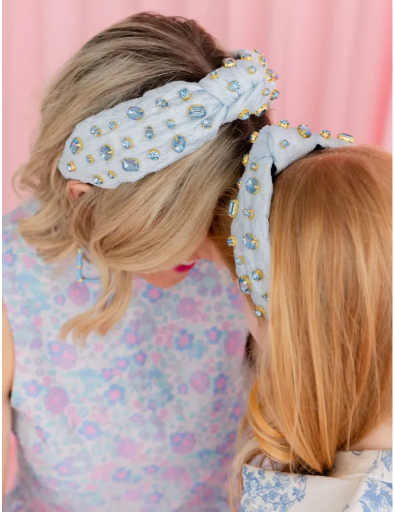 Child Size Light Blue Textured Headband