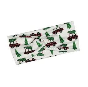 Christmas Tree's in Car Headband