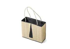 CPOT - Natural Sedge Bag with Braid Ears Pattern B