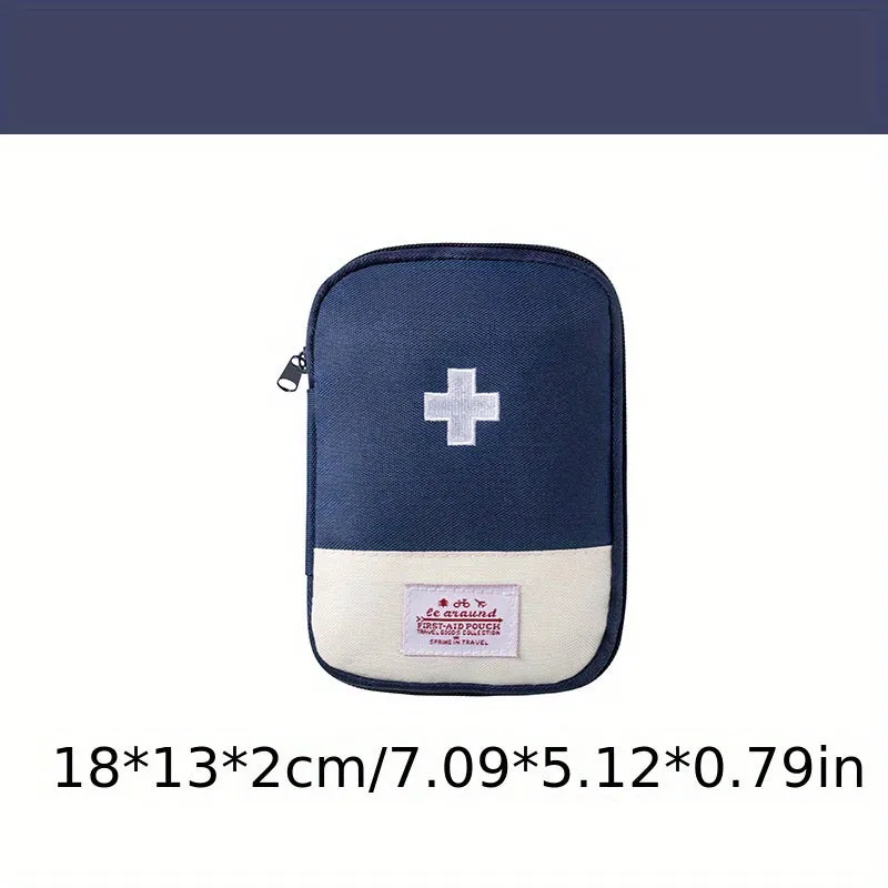 Embroidered Medicine Storage Bag Compact  Portable Outdoor Pouch