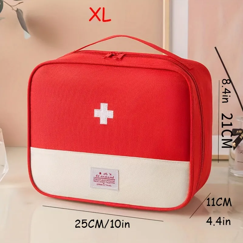 Embroidered Medicine Storage Bag Compact  Portable Outdoor Pouch