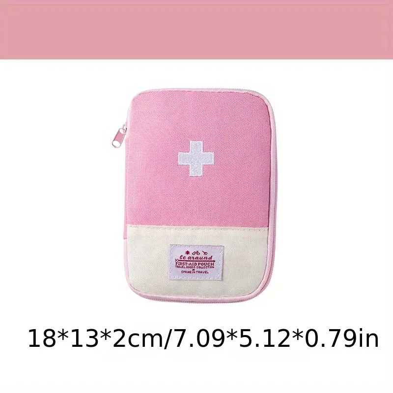 Embroidered Medicine Storage Bag Compact  Portable Outdoor Pouch