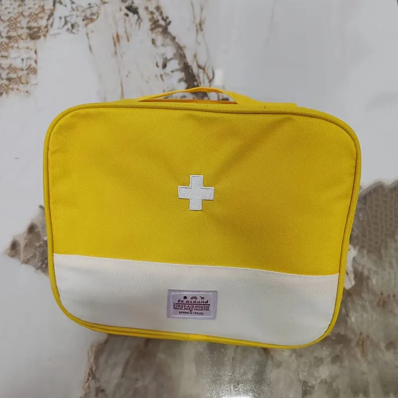 Embroidered Medicine Storage Bag Compact  Portable Outdoor Pouch
