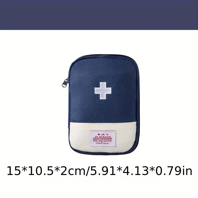 Embroidered Medicine Storage Bag Compact  Portable Outdoor Pouch