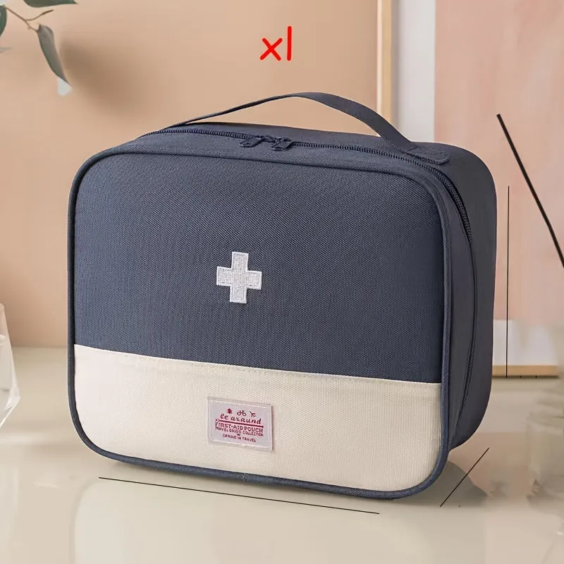 Embroidered Medicine Storage Bag Compact  Portable Outdoor Pouch
