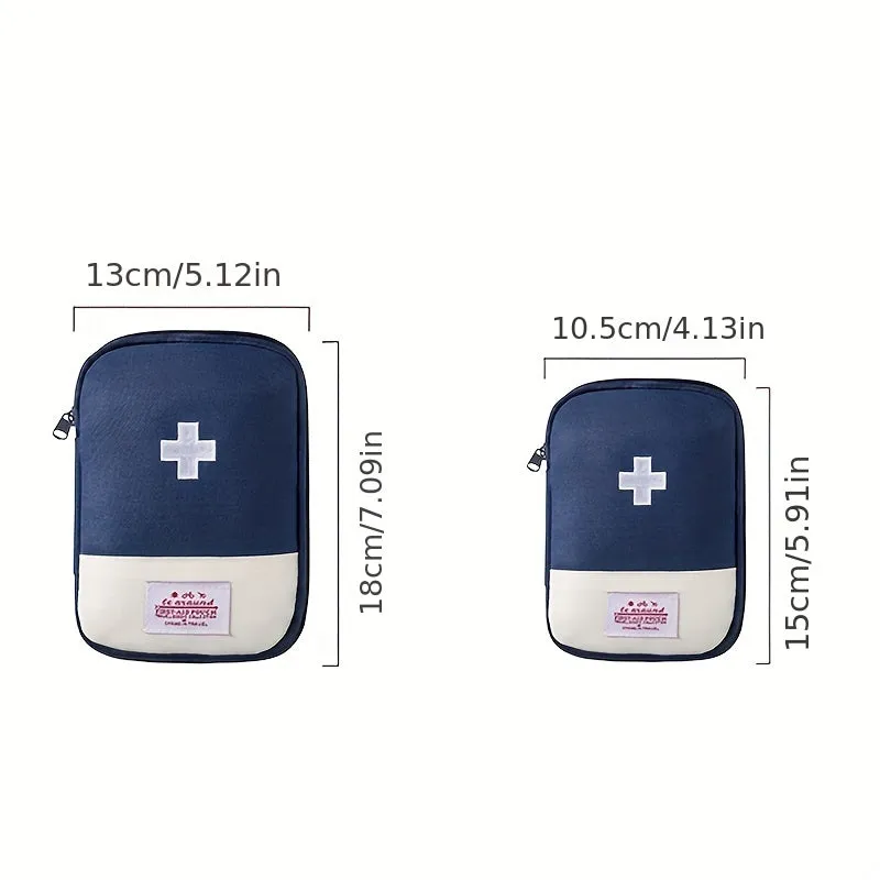 Embroidered Medicine Storage Bag Compact  Portable Outdoor Pouch