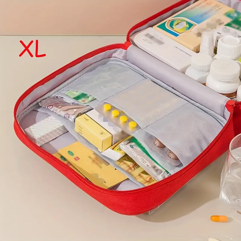 Embroidered Medicine Storage Bag Compact  Portable Outdoor Pouch