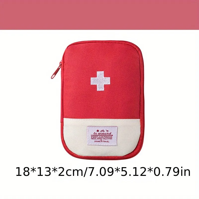 Embroidered Medicine Storage Bag Compact  Portable Outdoor Pouch
