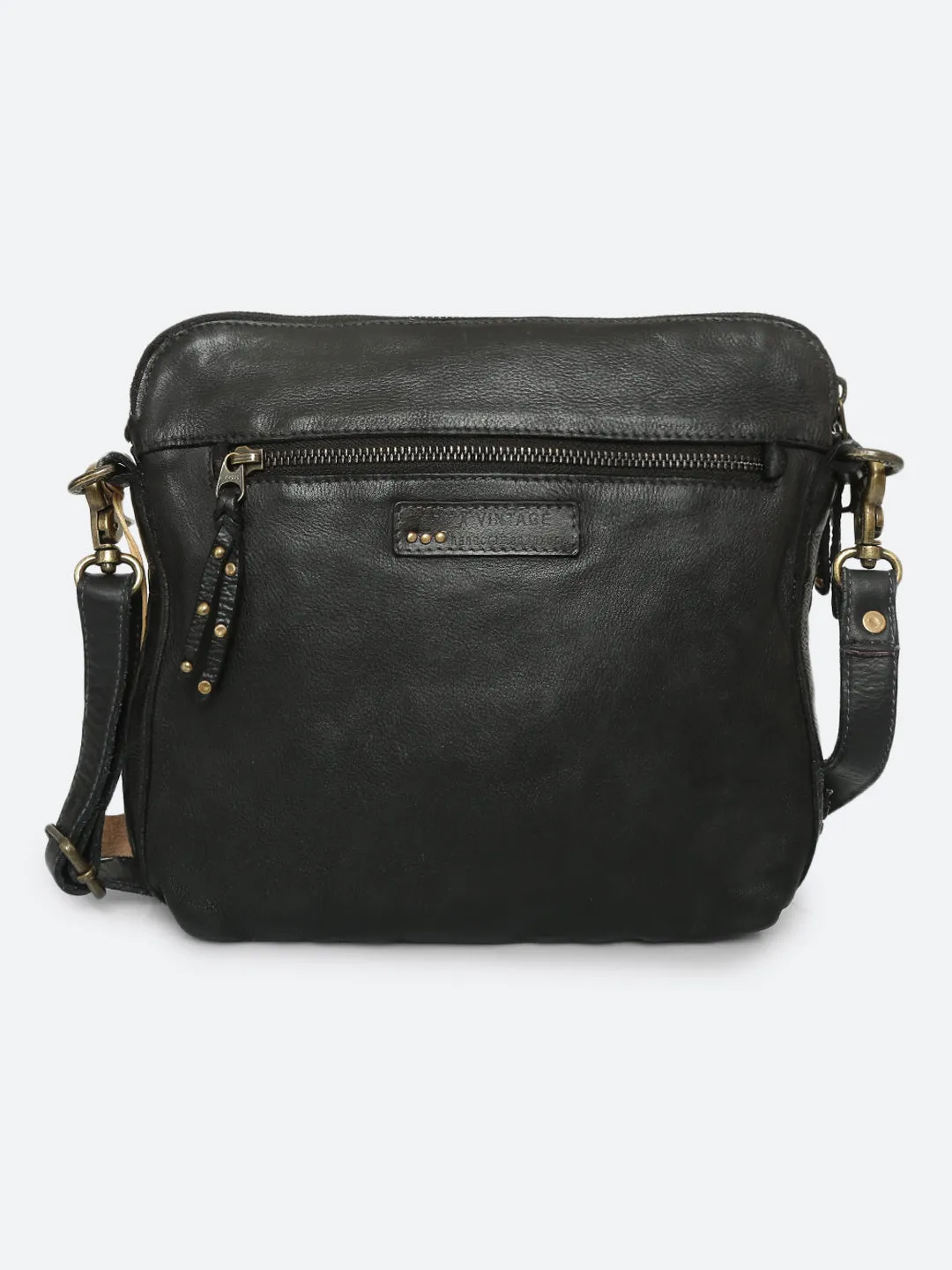 Eve: Black Square Knot Small Crossover Bag