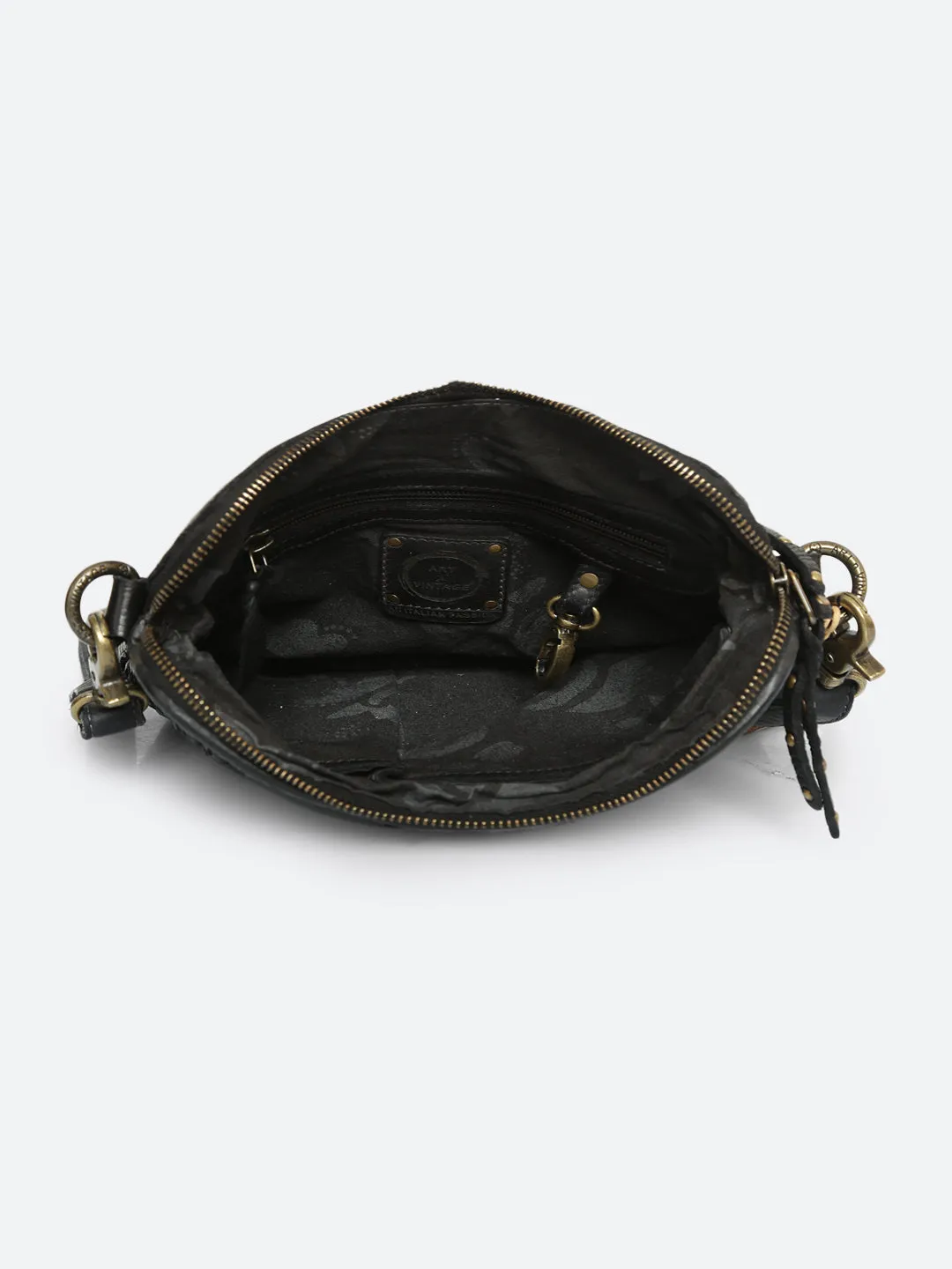 Eve: Black Square Knot Small Crossover Bag