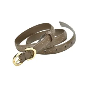 Fashionable Thin Diamond Plaid Belt Women's Korean-Style All-Matching Jeans Thin Pants Belt