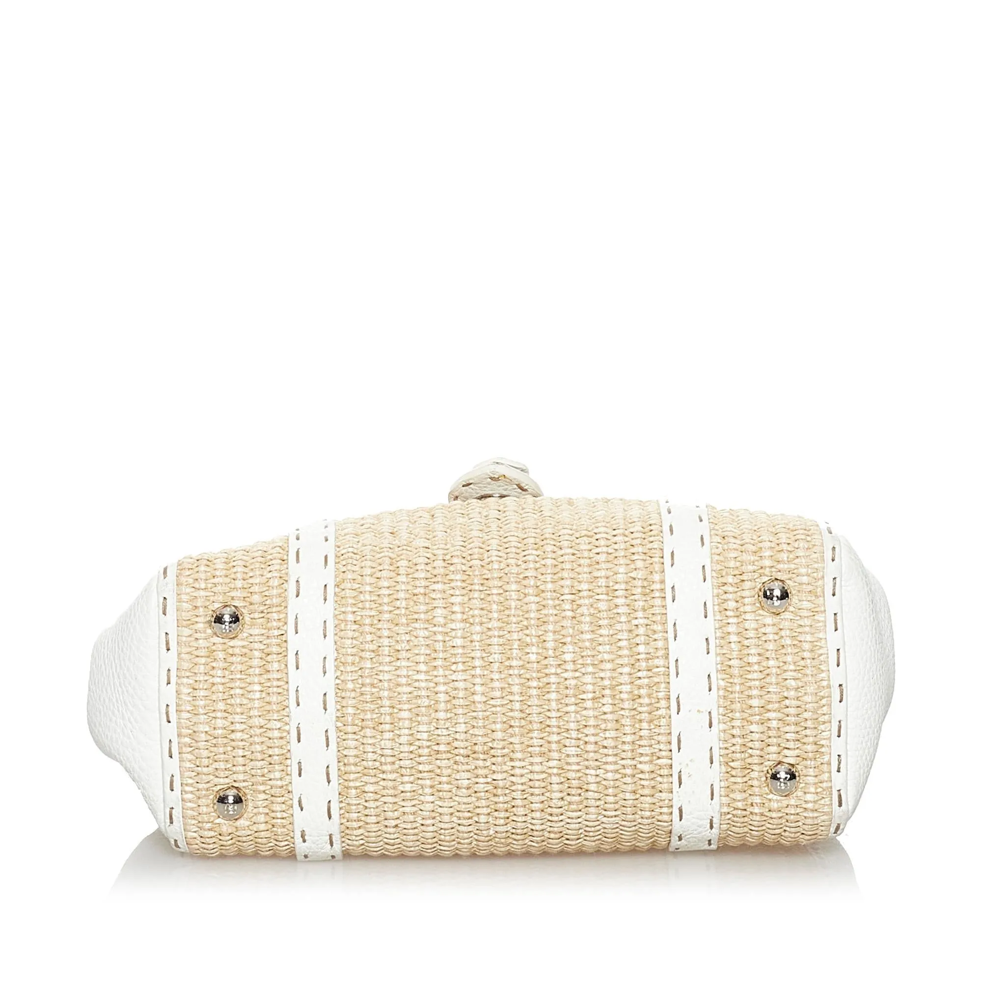 Fendi Selleria Linda Raffia Handbag (SHG-29727)