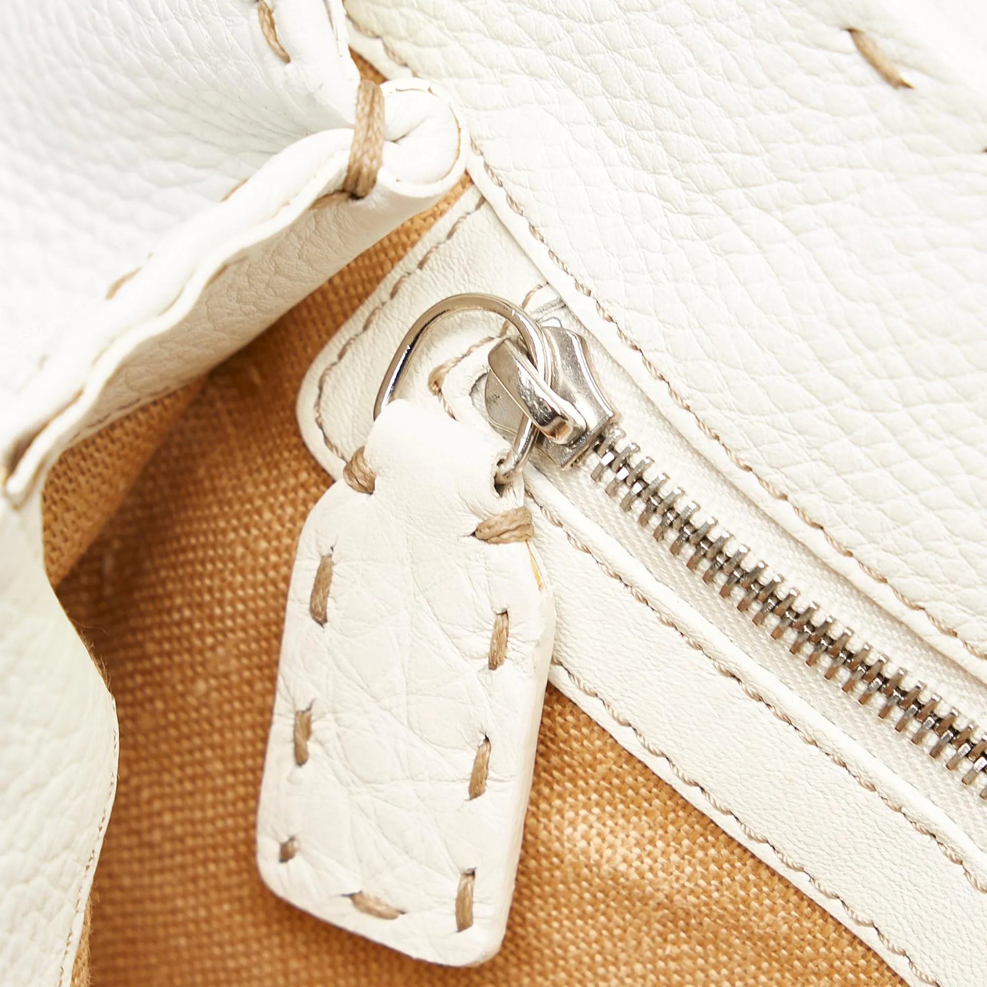 Fendi Selleria Linda Raffia Handbag (SHG-29727)