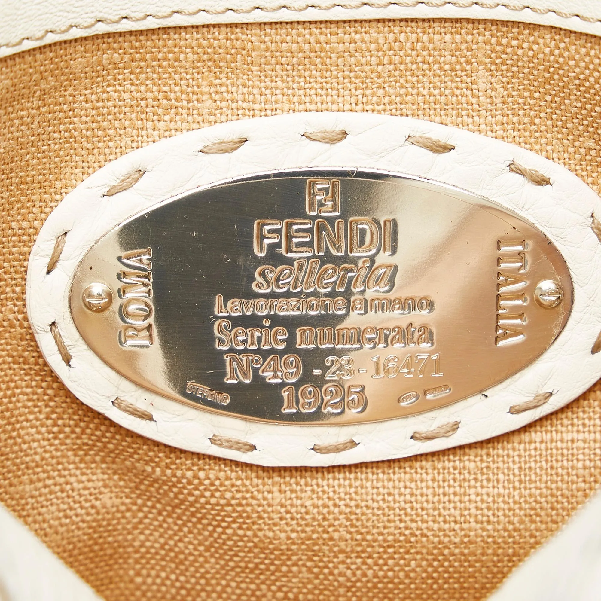 Fendi Selleria Linda Raffia Handbag (SHG-29727)