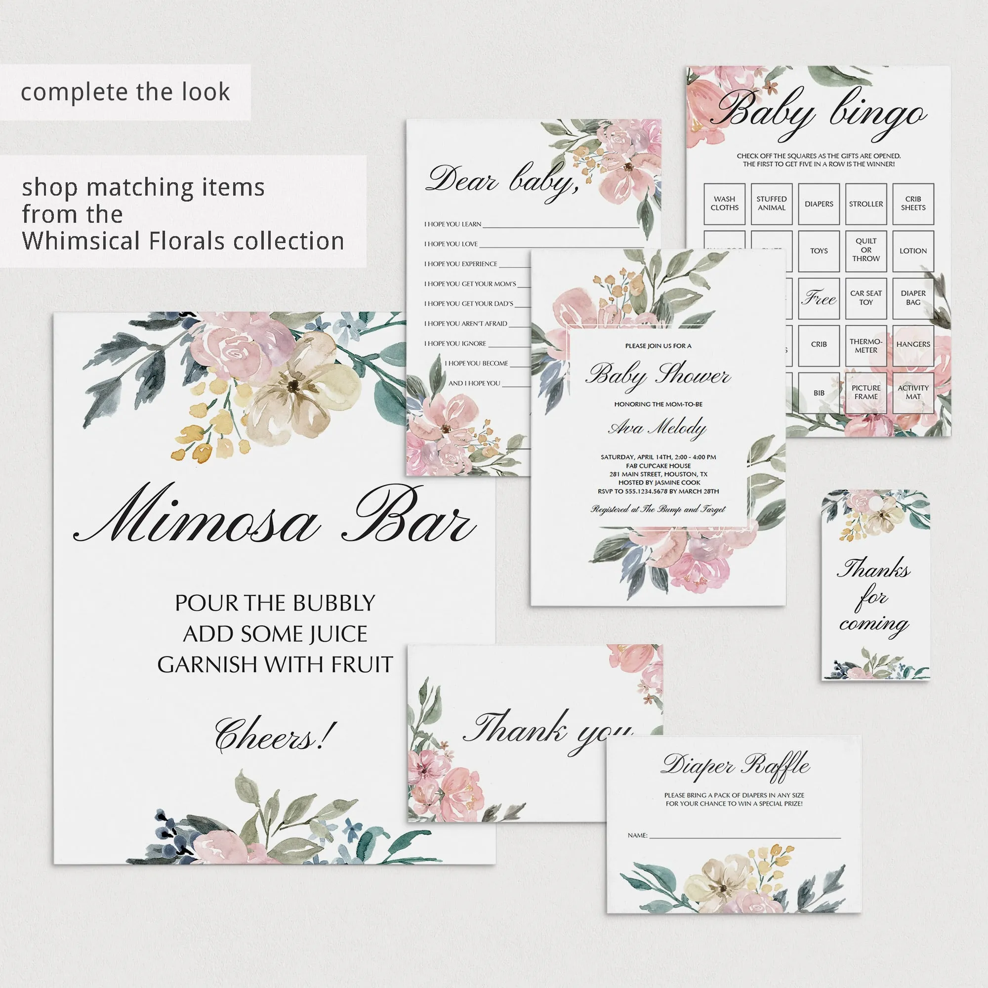 Floral Baby Shower Who Knows Mommy Best Printable