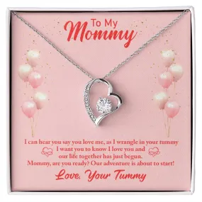 Forever Love Necklace Mommy to be-To my mommy-I can hear you