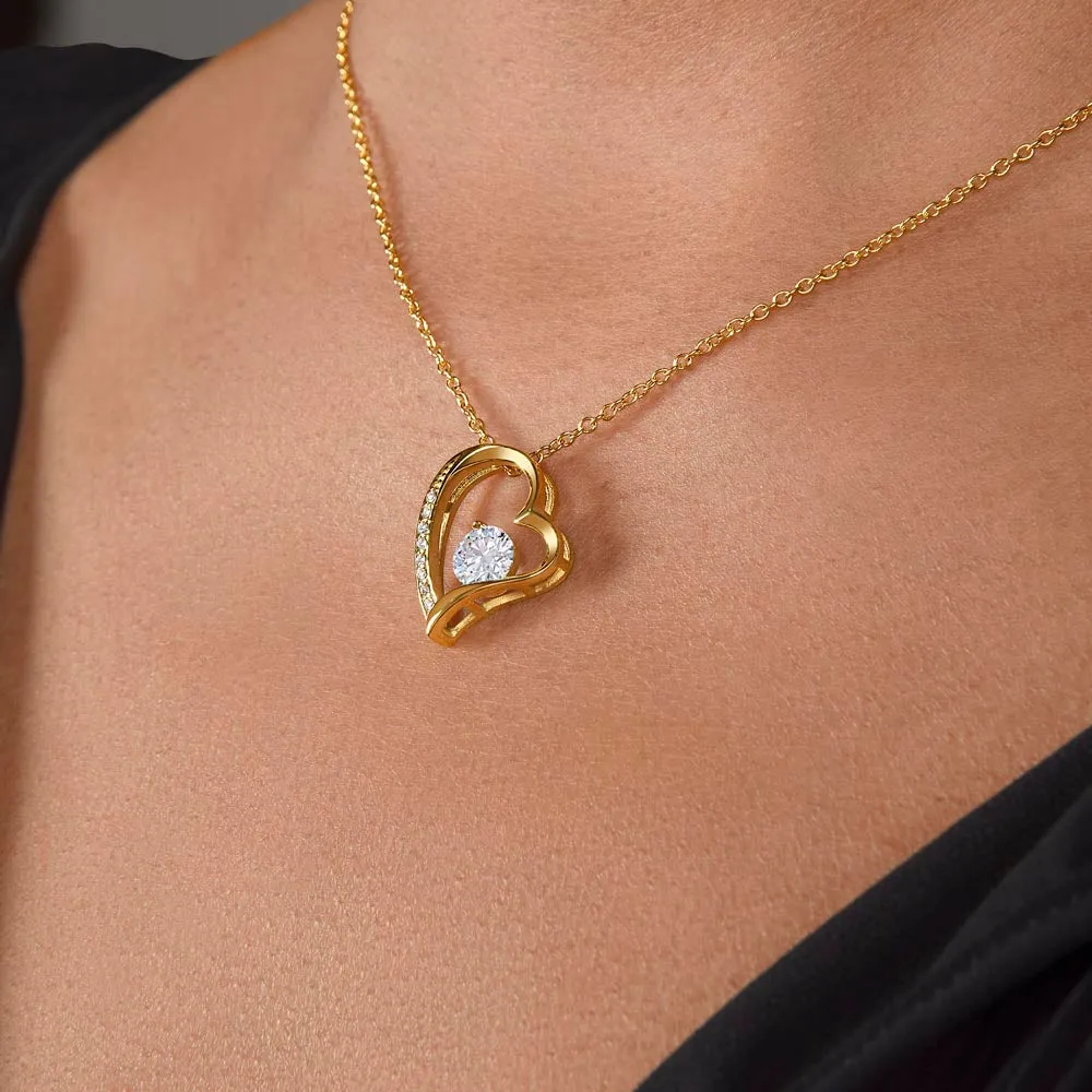 Forever Love Necklace Mommy to be-To my mommy-I can hear you