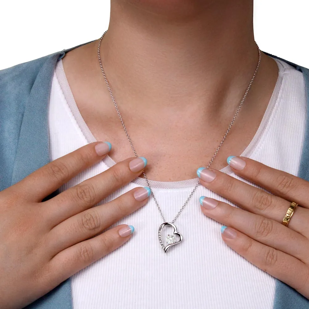 Forever Love Necklace Mommy to be-To my mommy-I can hear you