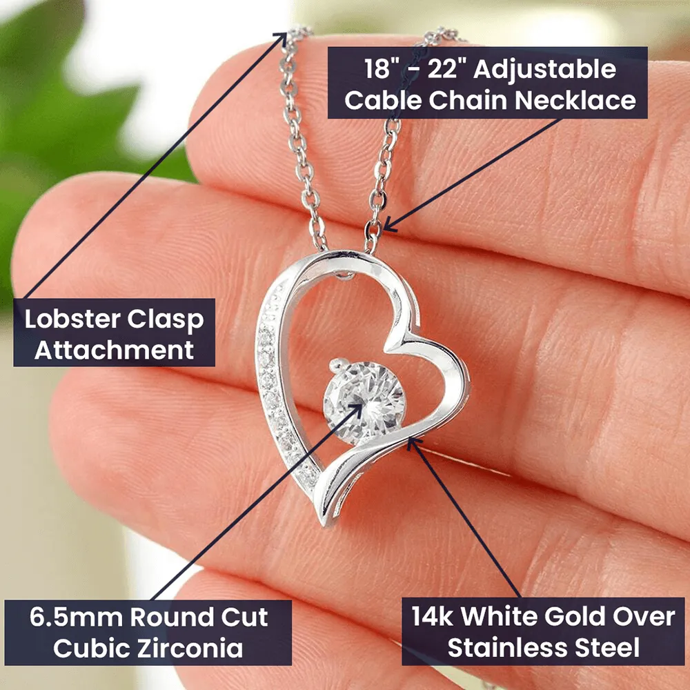 Forever Love Necklace Mommy to be-To my mommy-I can hear you
