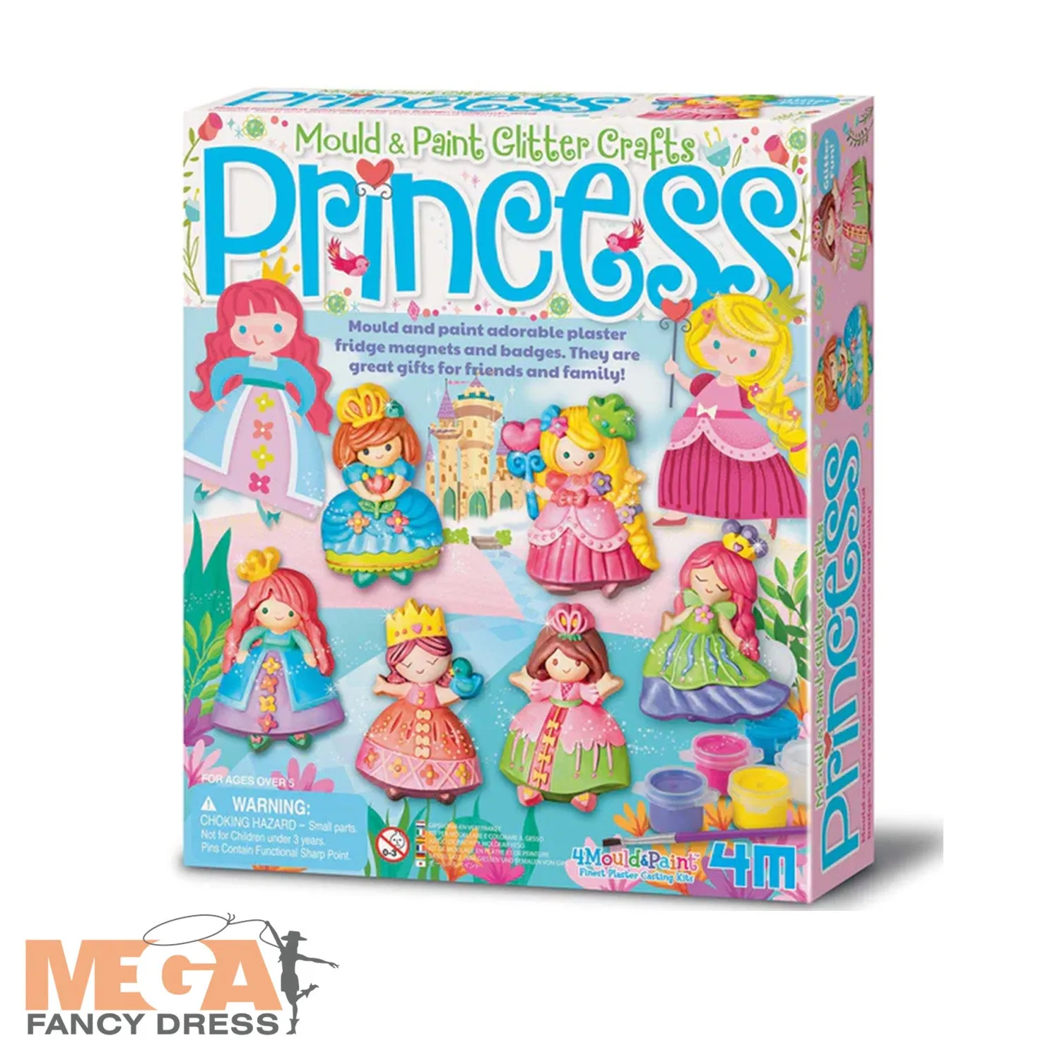 Glitter Princess Mould & Paint Kids Craft Kit