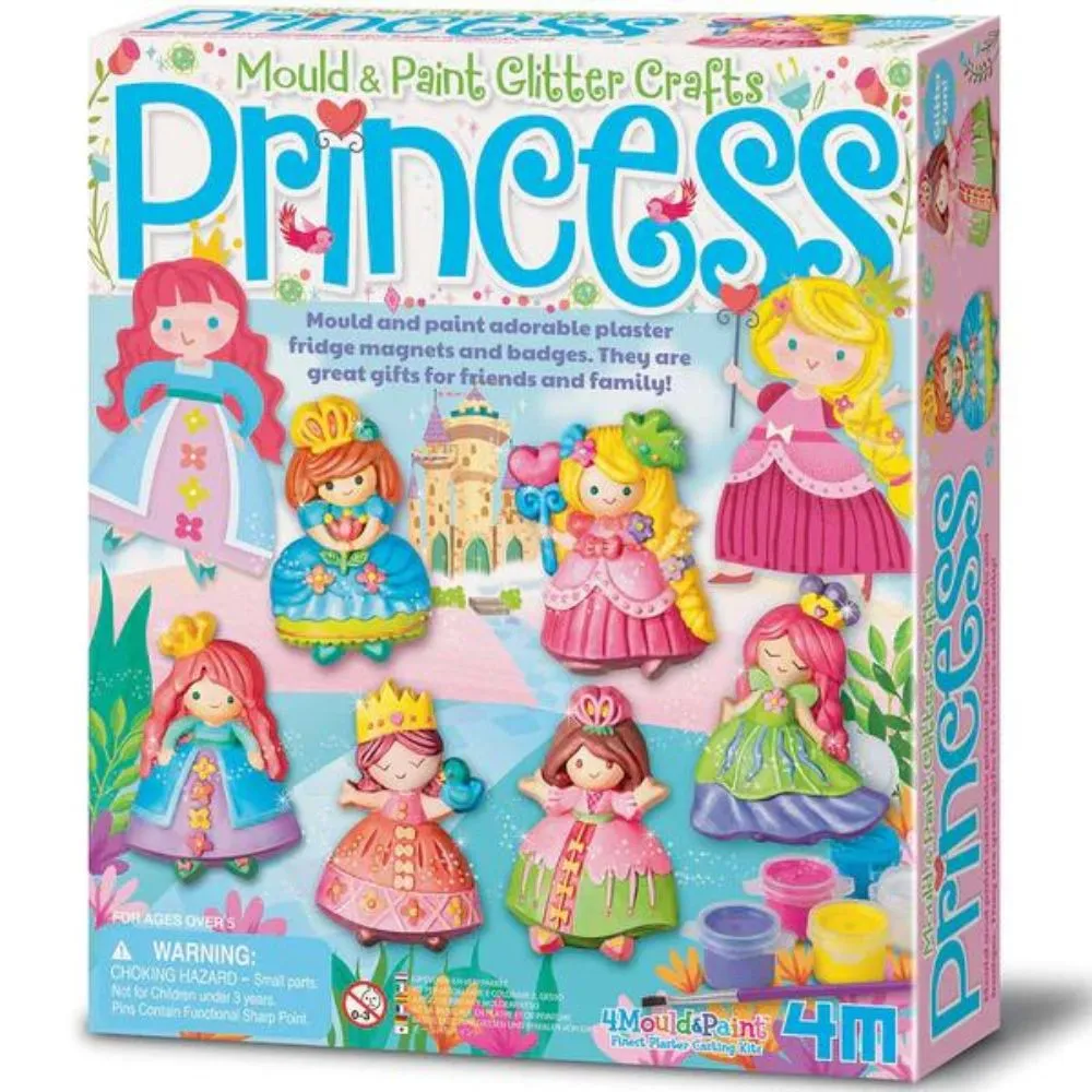 Glitter Princess Mould & Paint Kids Craft Kit