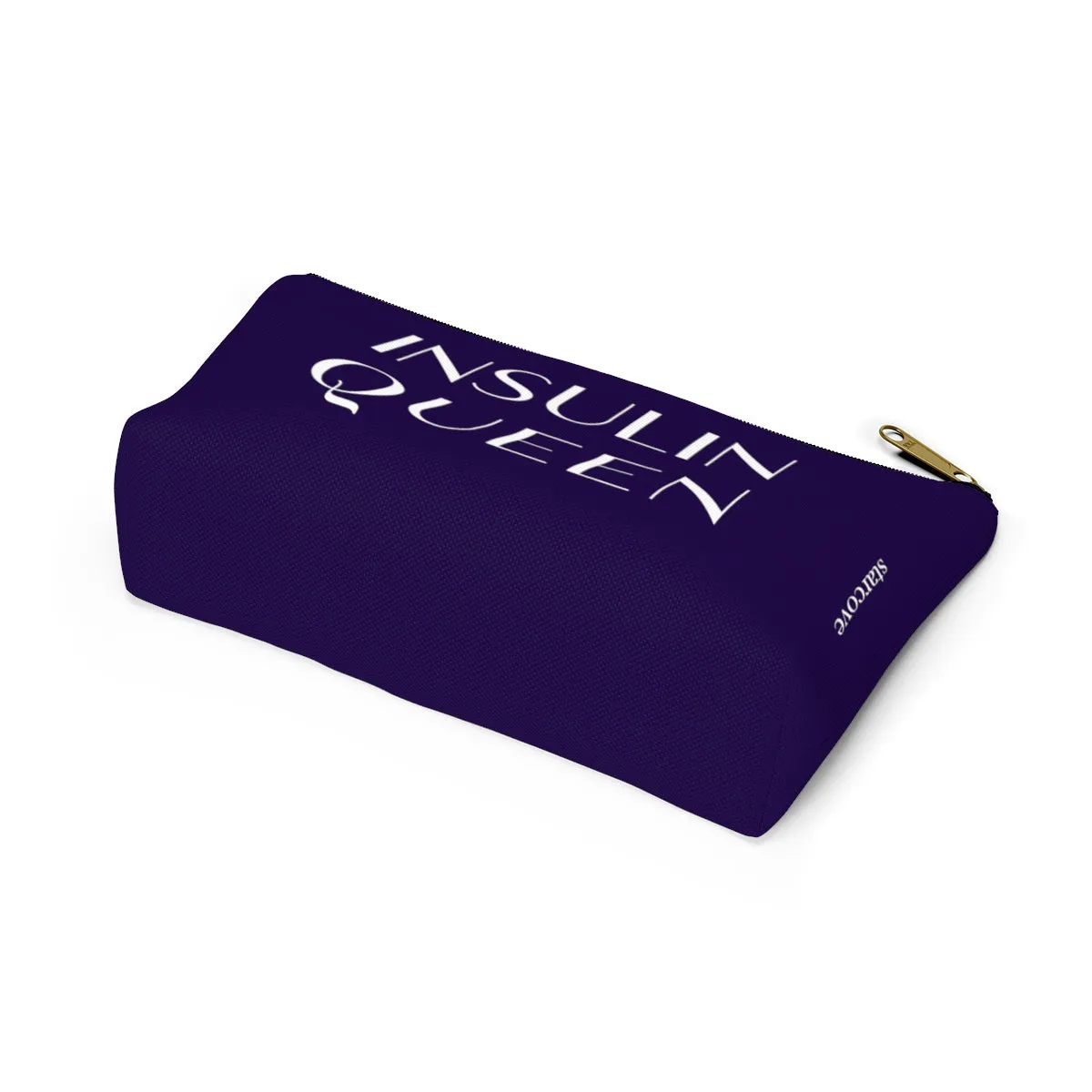 Insulin Queen Diabetes Bag, Fun Diabetic Supply Case, Insulin Pump Travel Bag, Gift Accessory Zipper Pouch Bag w T-bottom