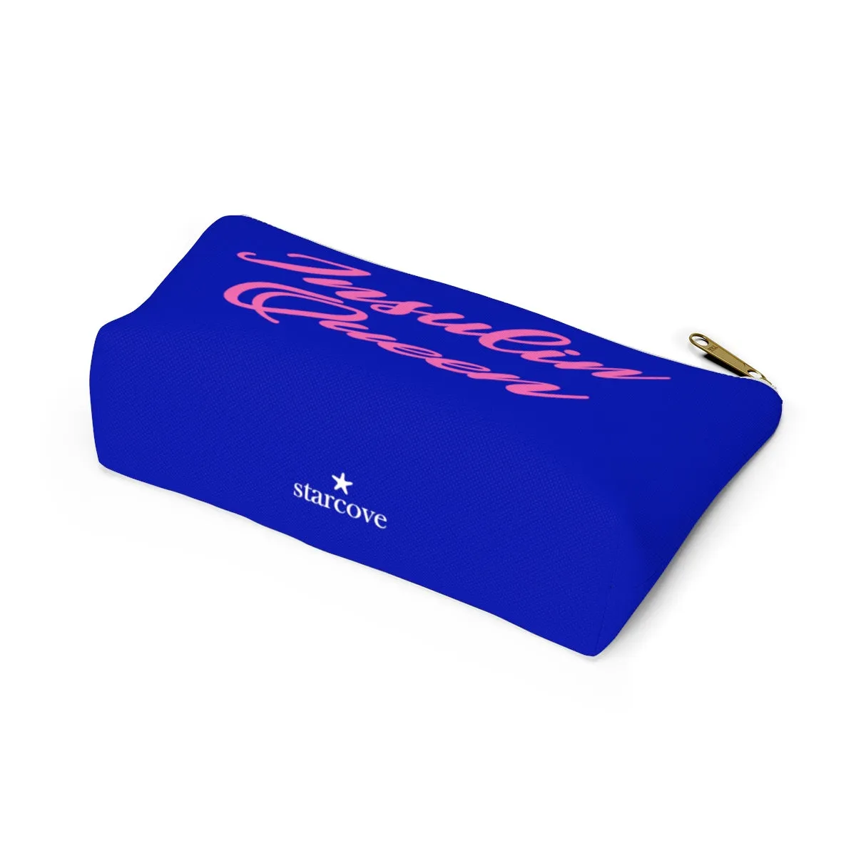 Insulin Queen Diabetes Bag, Fun Diabetic Supply Case, Type One Diabetes, Insulin Pump, Accessory Zipper Pouch Bag w T-bottom