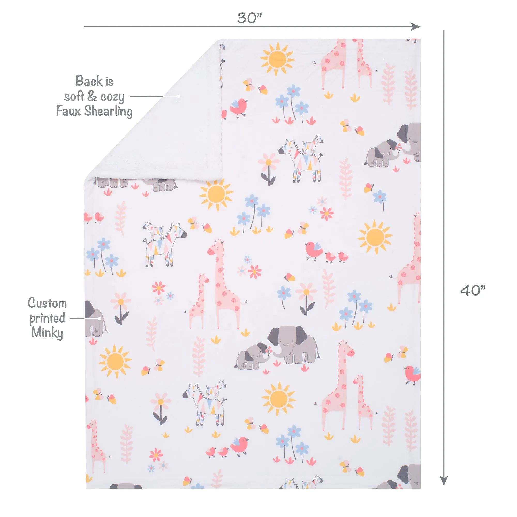Jazzy Jungle Baby Blanket