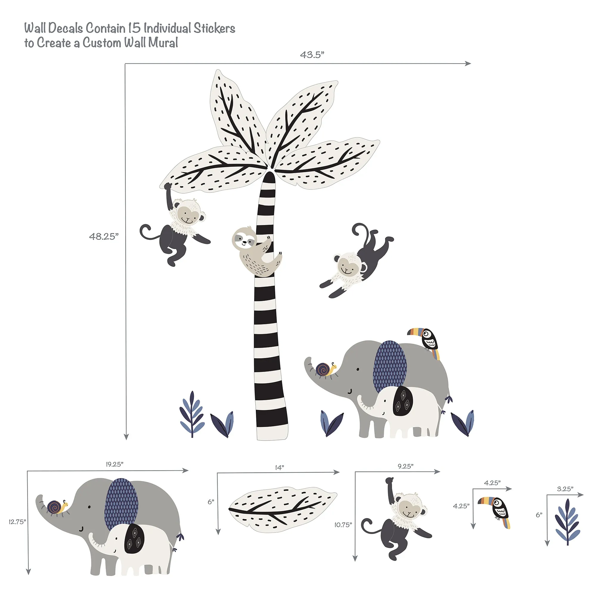 Jungle Party Wall Decals