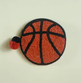La Chic Basketball Beaded Purse