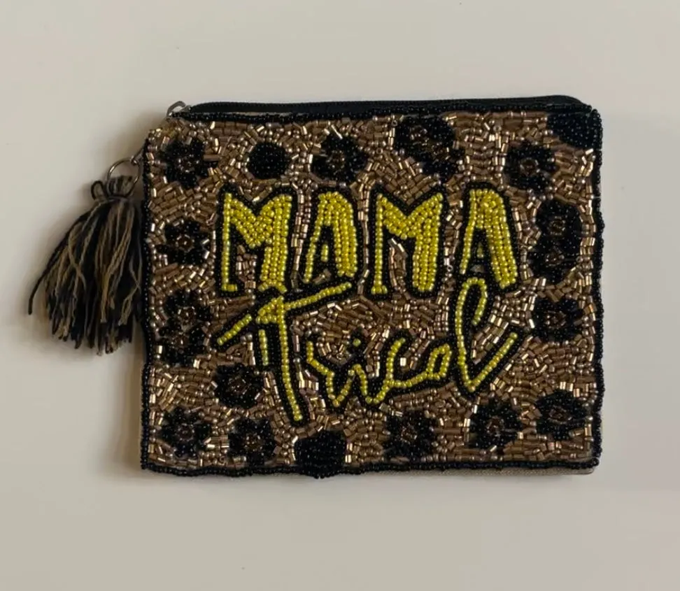 La Chic Mama Tried Beaded Purse