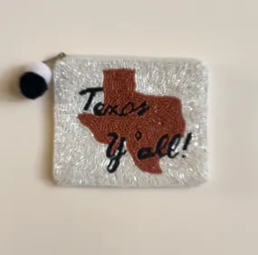 La Chic Texas Y'all Beaded Purse
