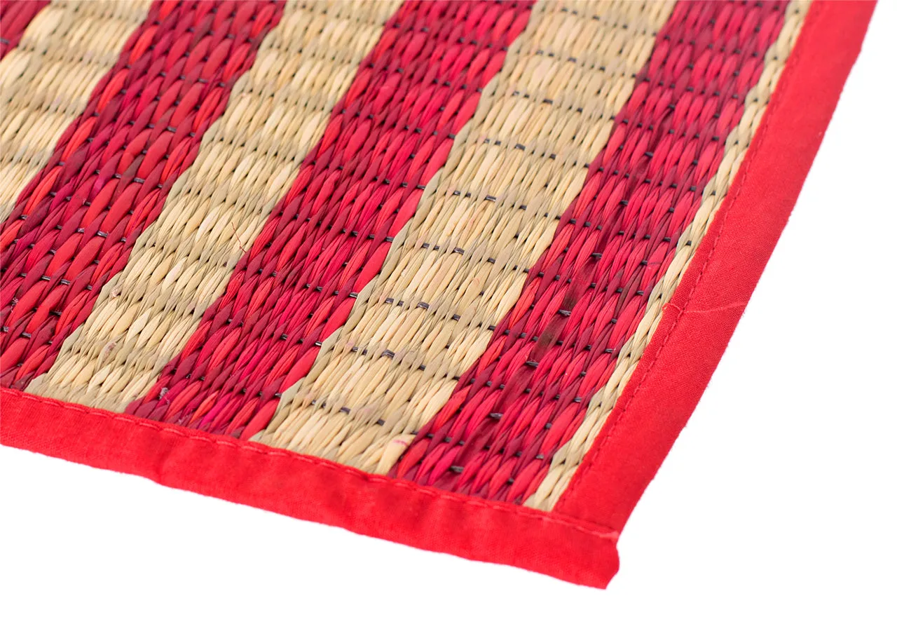 Large Red Plate Mat