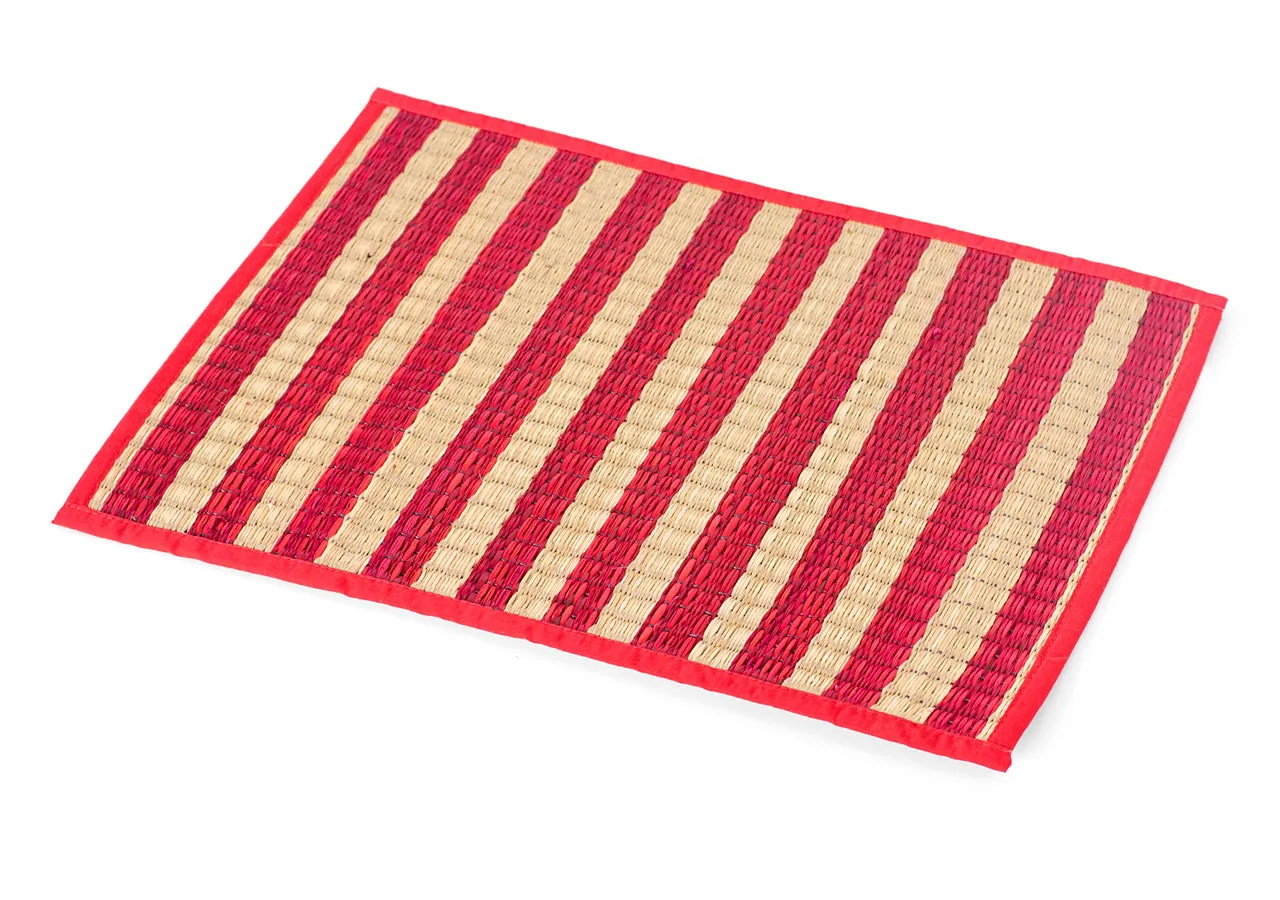 Large Red Plate Mat
