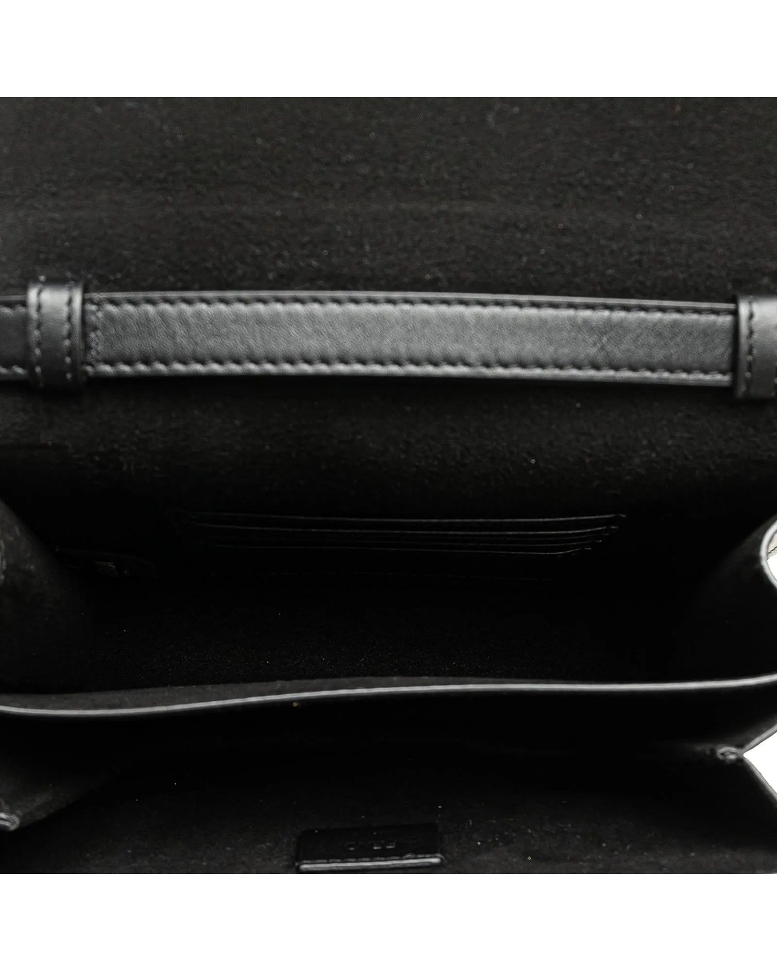 Leather Crystal Embellished Crossbody Bag with Interior Card Slots