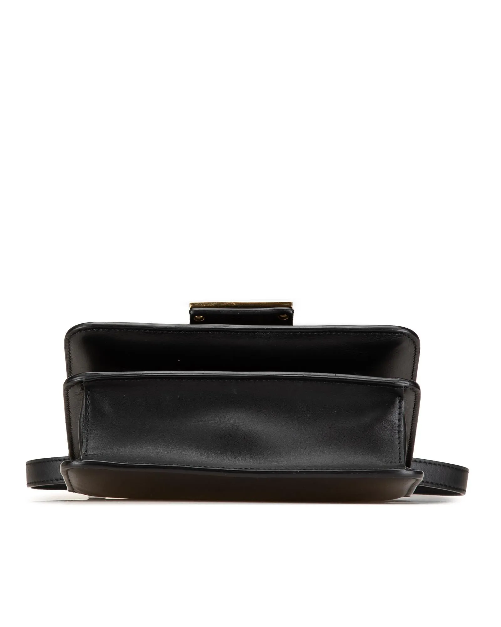Leather Crystal Embellished Crossbody Bag with Interior Card Slots