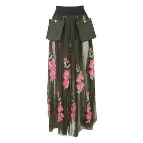 Madison Tulle Skirt with Flowers